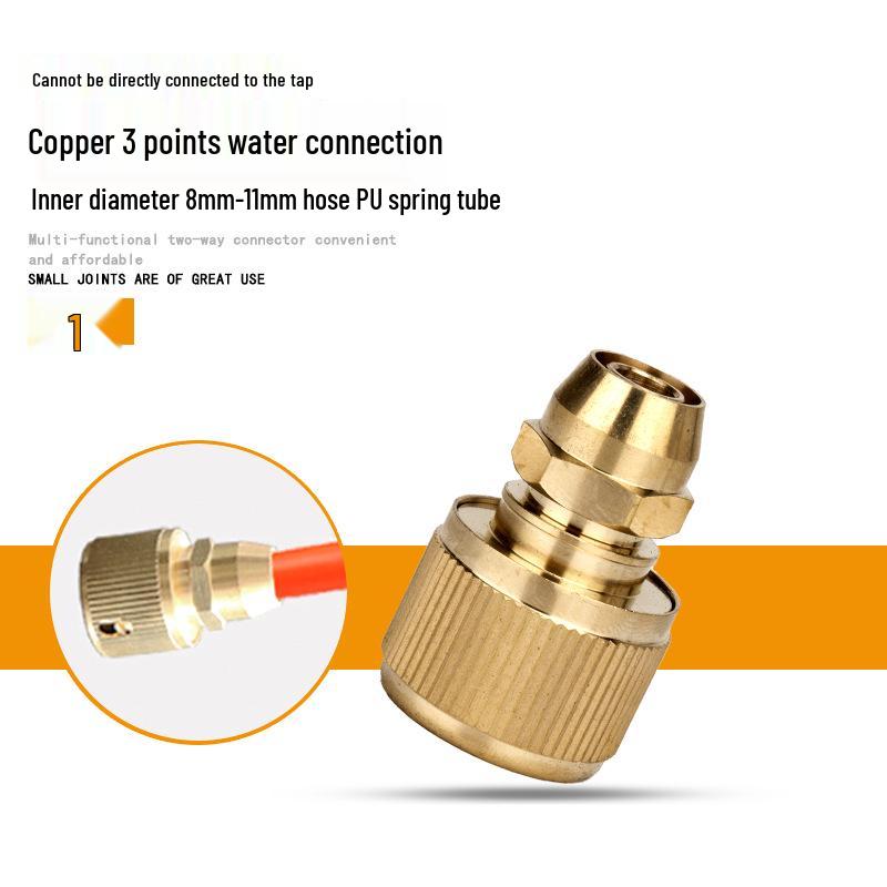 

Пластиковий Швидкознімний З єднувач для Автомийки: Підходить для 1/4, 3/8, 1/2, 3/4, 1 дюймових водяних шлангів та 1/2 дюймового м якого шланга водяного пістолета.