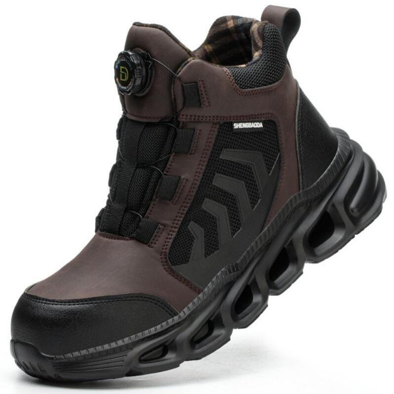 

Изоляция 6 кВ Рабочие защитные ботинки Мужские Женские Защита от ударов Защита от проколов Рабочая обувь Защитные мужские ботинки безопасности Большой размер 47 48 47 коричневый