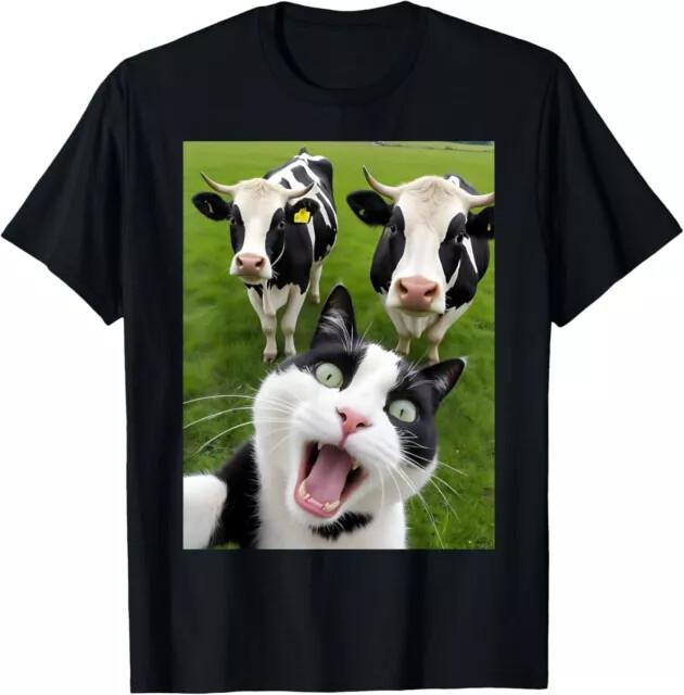 

Funny Cat Cows Selfie Lover Animals Design UnisexGood Quality TShirt Size S5XL Unisex T-Shirt L