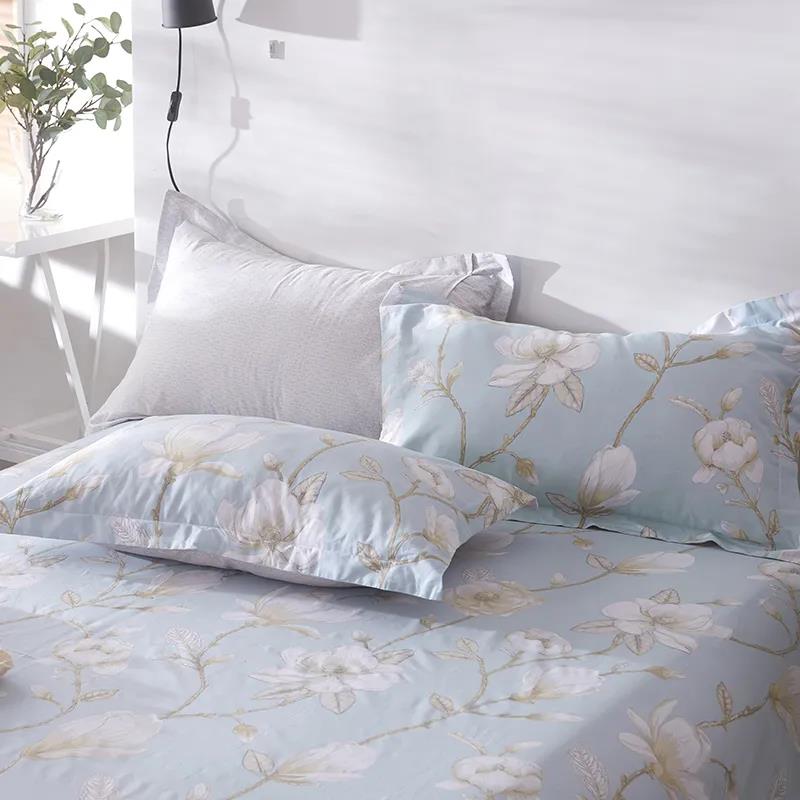 

Наволочка из 100% хлопка, пара наволочек для двуспальной кровати, постельное белье, 48*74 см, пасторальный стиль