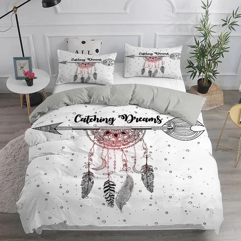 Povlečení lapač snů Elegantní český povlak na přikrývku Queen 240x220 Etnický povlak na přikrývku Single Double King