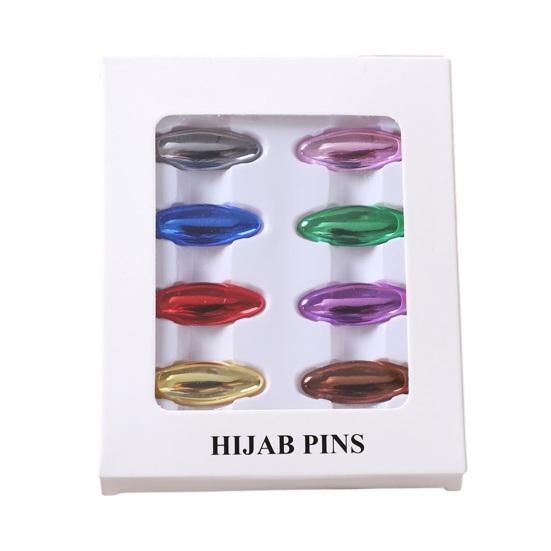 8 pinzas para ropa, antideslizantes, ligeras y antiexposición, para cuello, imperdibles, herramienta de fijación para pañuelos, broches de plástico.