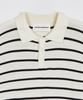 GLW Striped Collar Half Knit Ivory