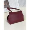 Leather Magnetic Buckle Shoulder Bag Premium Sense Large Capacity Cowhide Tote Bag Commuter Underarm Handheld