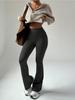 Women's High-Waist Slim Flare Yoga Pants: Peach Hip-Lifting Fitness & Outdoor Sportswear