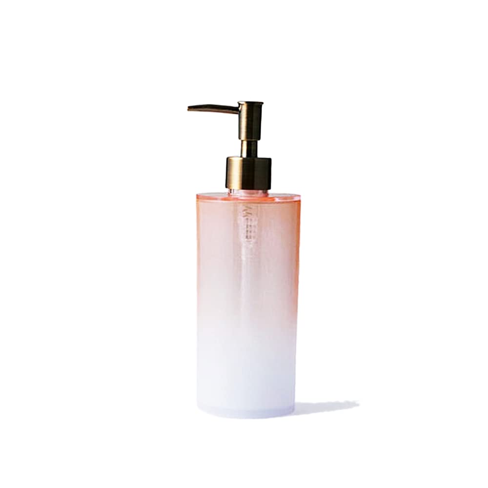 Sujinonakajima Shampoo Made In (Sujinonakajima) See-Through Dispenser, & Conditioner, Approx. 500ml, Charm, Orange, Japan, 22-459904