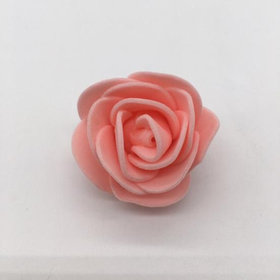 Artificial Rose Durable Non-Withered Foam Simulation Rose Head 3.5cm Fake Rose Head DIY Baby Shower Decoration Simulated Rose Head
