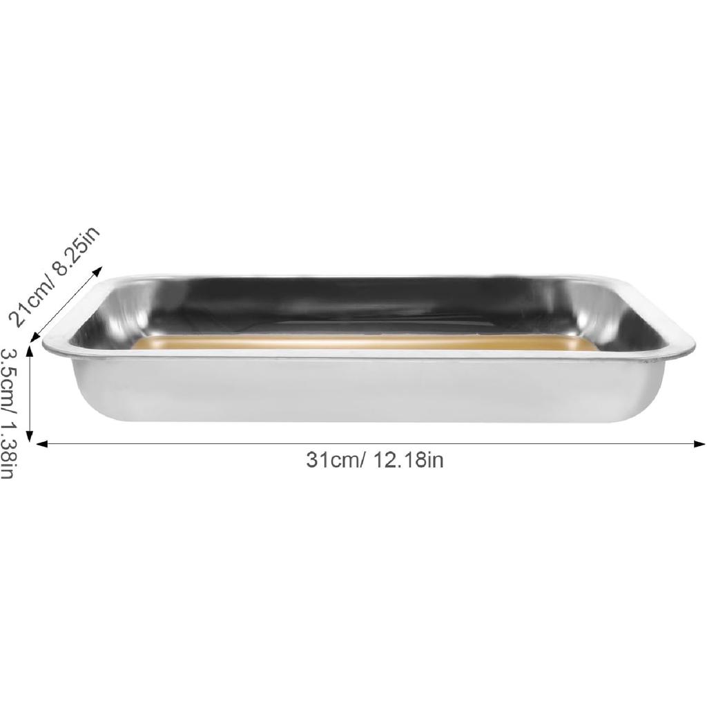 Hemoton Wax Dissection Tray,Stainless Steel Dissection Tray,Premium Anatomy Tray,Wax Dissecting Tray,Dissection Pan with Wax,Lab Dissecting Pan
