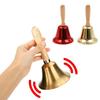 Christmas Handbells Santa Claus Creative Wooden Handbells Crispy Ringtones Santa Claus Attracts Attention Hand Cranked Bells