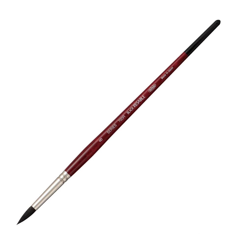 

Holbein Watercolor Brush Black Resable 700R Round 8 204135 No.