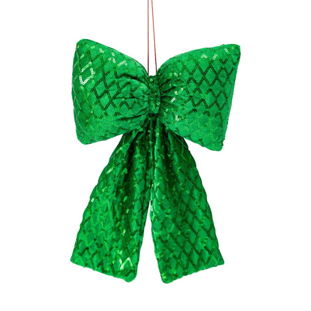 Christmas Decorations High-end Gold Velvet Bow Christmas Flocking Bow Large Red