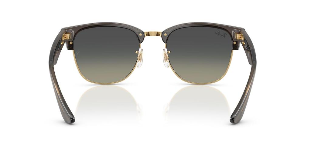CLUBMASTER REVERSE TRANSPARENT DARK GREY 54mm 0RBR0504S ON GOLD GREY GRADIENT sunglasses Ray-Ban