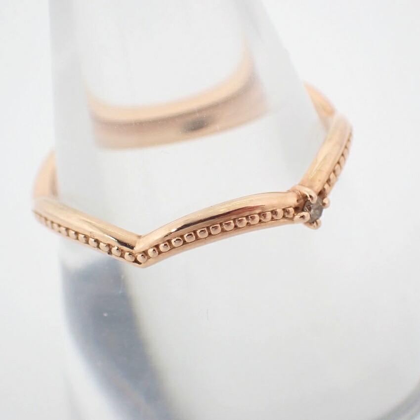 [Pre-owned] BROOM / Bloom / K10 / Diamond / Ring / Size 8 / J91-5