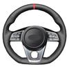 Handgenaaide Autostuurhoes Wrap Voor Kia K5 Optima 2019 2020 Forte GT 2019-2026 Ceed Cee'd GT 2018 2019 Rode Markering