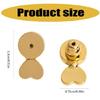 1 Pair Earring Backs for Heavy Earrings Gold Plated Lifters Elegant Earring Accessories Copper Texture for Droopy Ears