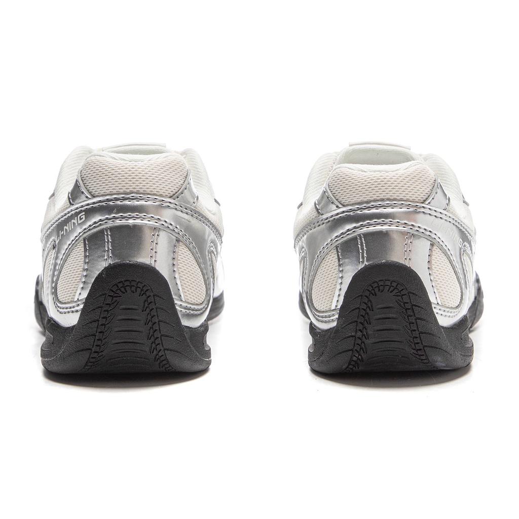 Li Ning Filin Retro Classic Ballet Flat Shoes Women Shoes Silver AGLV204-1