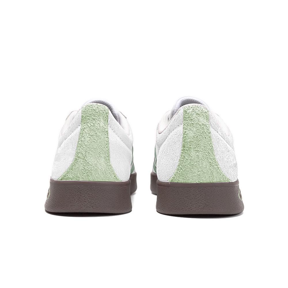 Adidas Neo Vl Court Unfinished Words, Amber Leather Slip Resistant Slip Resistant Low top Skateboard Shoes Unisex Green HQ1802(Team189-)