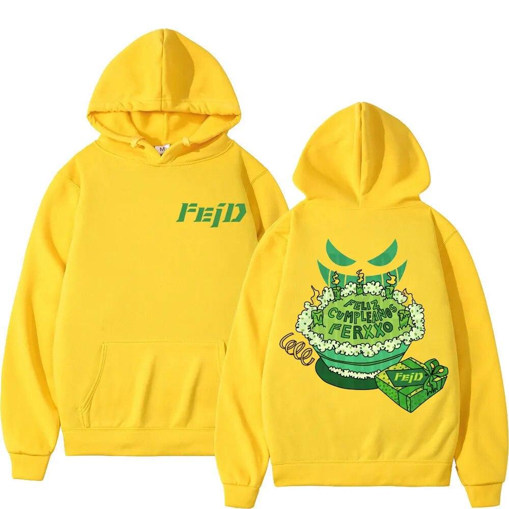 

2023 Feid Ferxxo Album Tour Толстовка с принтом унисекс Женская мода Эстетические толстовки Хип-хоп Рэп Негабаритные толстовки Y2k Уличная одежда XL