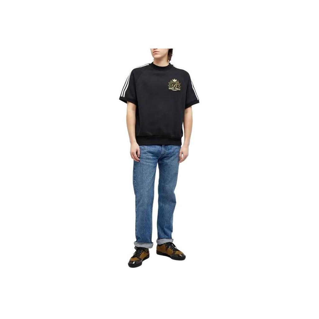 adidas x Blondey Tee Crew Black/White Unisex Tops IK9612