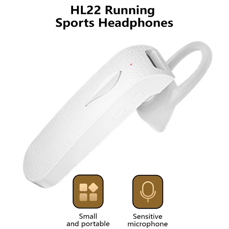 HL22 Single Ear Wireless Earbud BLE5.1 Bluetooth-compatible Headsets Ear Hook Sports Earphone for Cycling Business