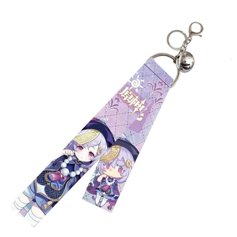 Game Streamer Pendant Keychain Cosplay Mengpa Mondstadt Cartoon Keyrings Fans Jewelry