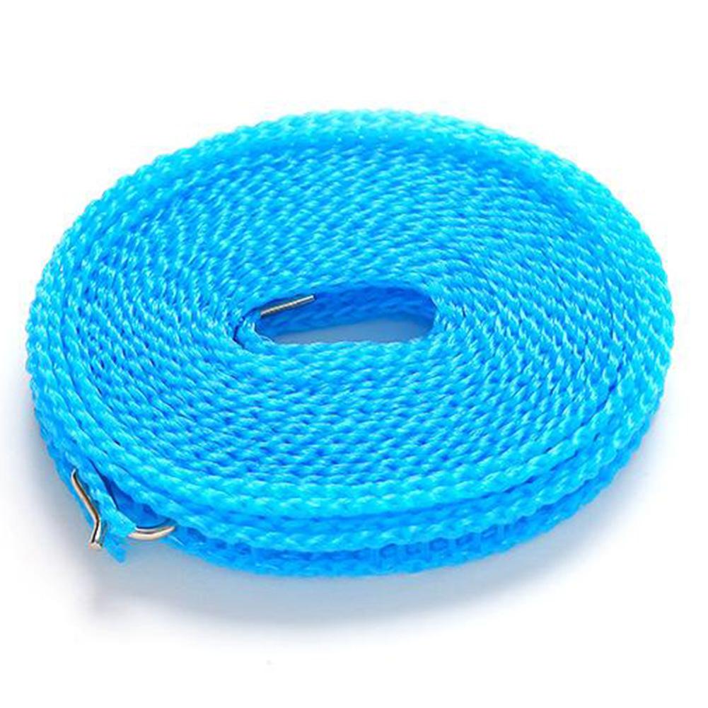 Non-Slip Handle Clothesline 8m Compact Easy To Store Lightweight Nylon Portable Windproof Camping Windproof Clothesline синий