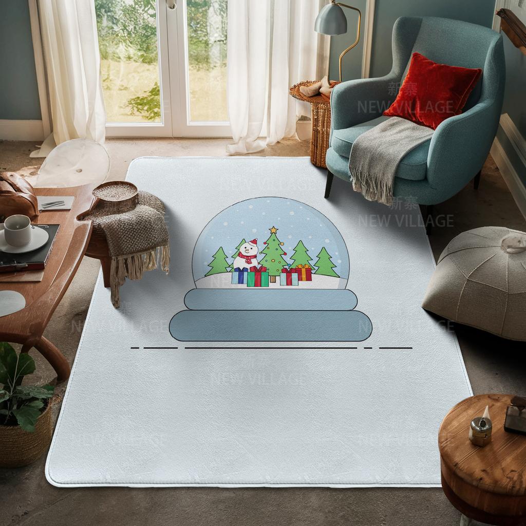 House entrance carpet Home door mat Living Room Bath Foot bathroom non-slip water absorption rugs bath Merry Christmas winter