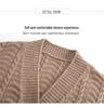 Women's Thick Knit Mid-Length Cardigan - 2025 Autumn/Winter Fashionable Loose Sweater Coat