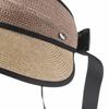 Breathable Foldable Sun Hat Adjustable Empty Top Sun Hat Durable Straw Sun Visors  Beach