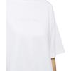 adidas Neo W Cs Mar Tee Striped Sports Half High Neck Short Sleeve Drop Shoulder T-Shirt Women Tops White GP5469