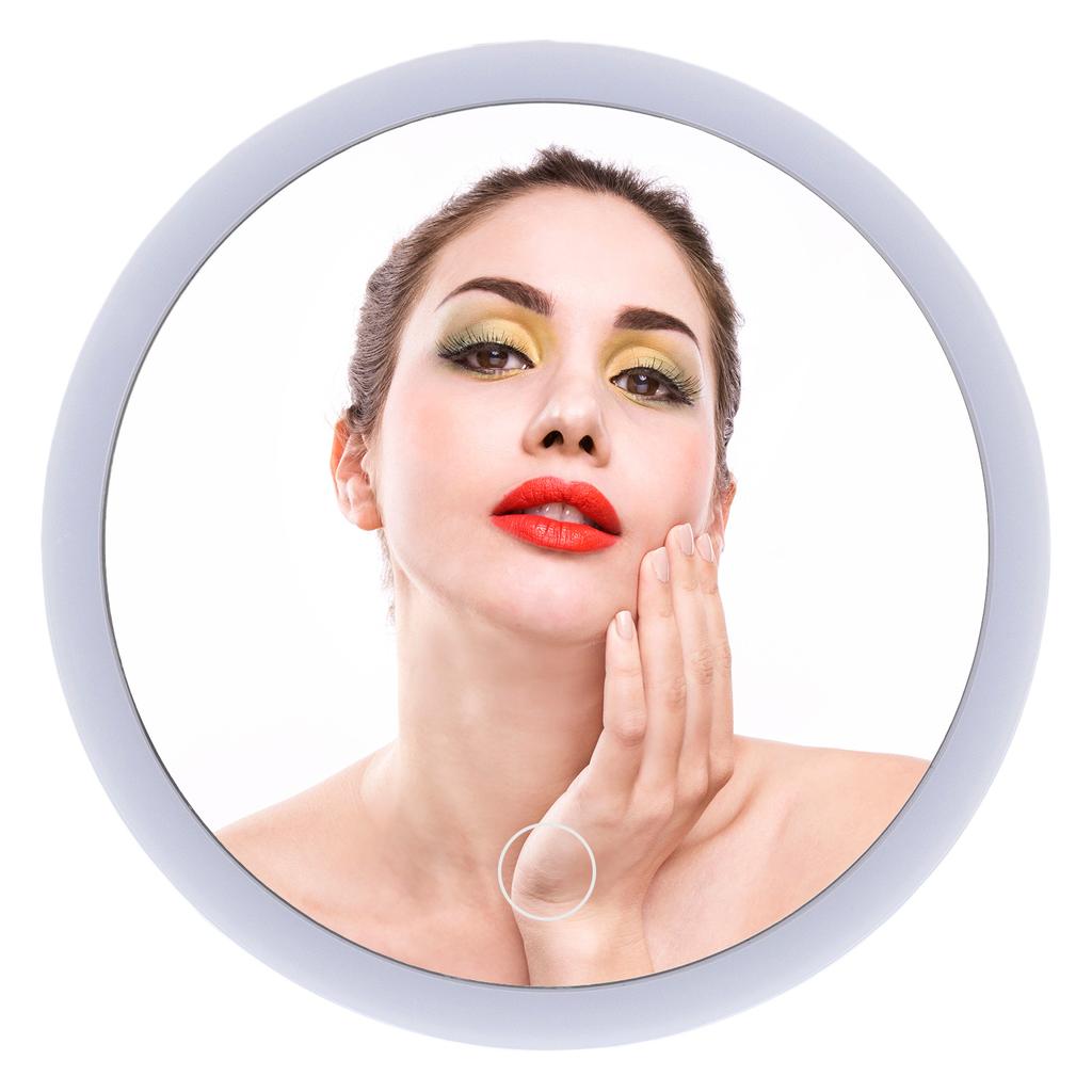 30X Vergrößerungs Make-up Spiegel LED Badezimmer Make-up Spiegel mit Licht und Saugnapf für Zuhause Reise