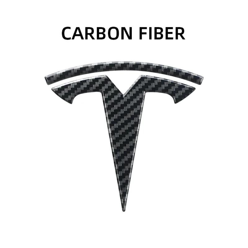 Adesivo de Carro Tesla Metal para Tesla Model 3 Mode Y Tampa do Emblema do Logo do Capô Dianteiro do Carro Adesivo de Estilo Emblema do Porta-malas Traseiro Acc