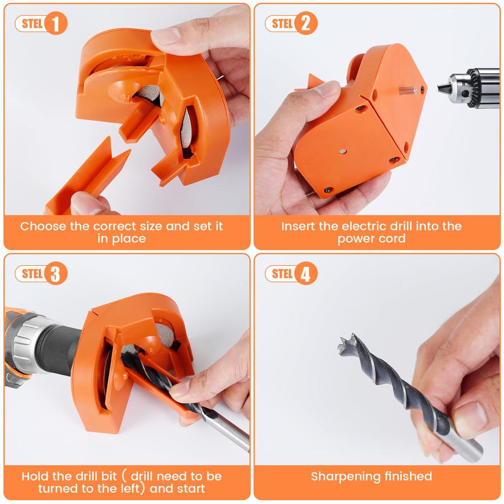 Multipurpose Drill Bit Grinding Sharpener ,Electric Impact Drill Knife Sharpener ,Disposable Double-sided Polishing
