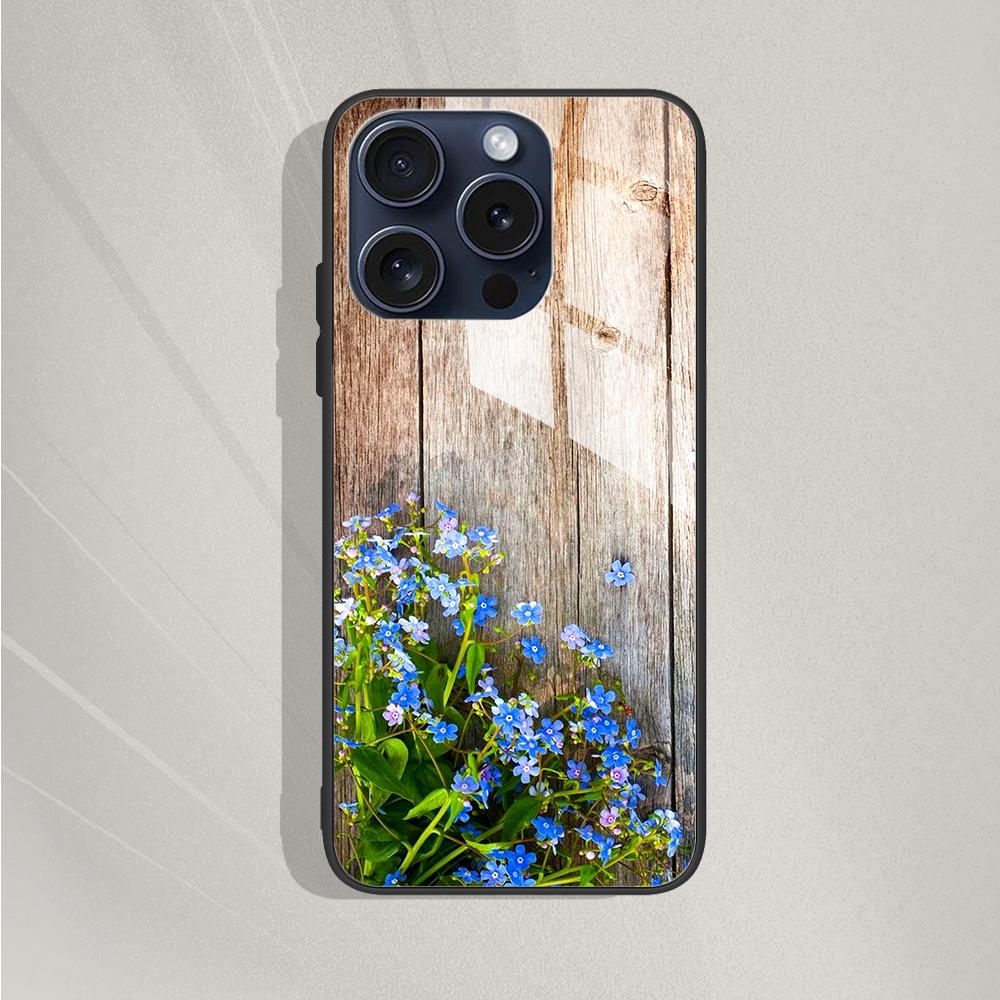 Tempered Glass Case for iPhone 15 15Pro Max Plus Back Cover Hard Bumper Protective Fundas for iPhone 14 Pro 14 Plus 14Pro Max
