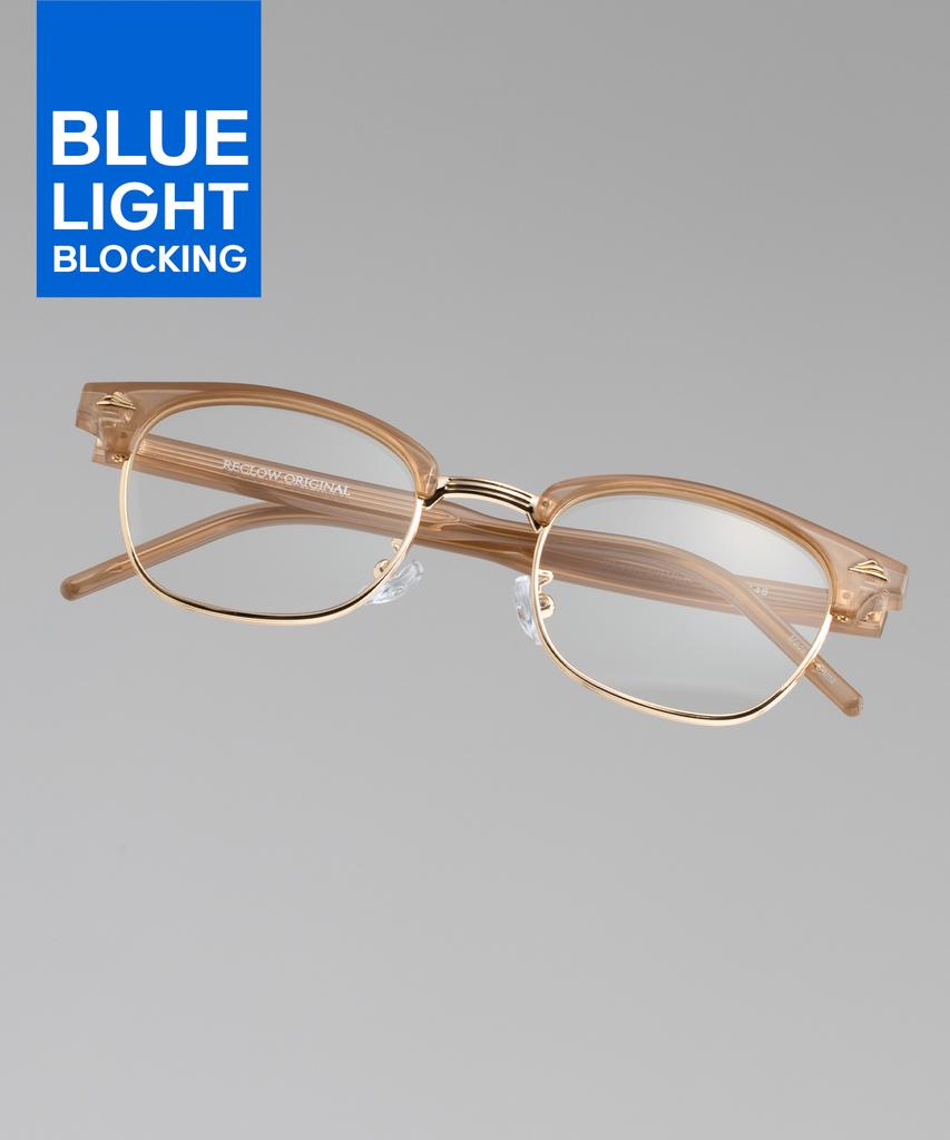 Likkeullou Rc Yleen Silver Blue Light Glasses Cocoa