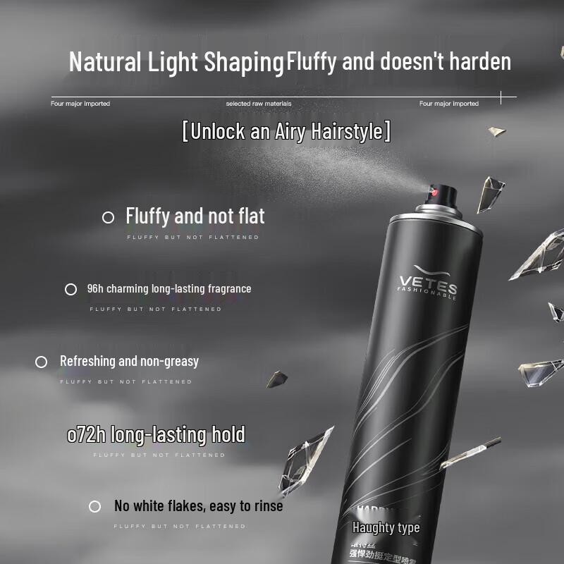 Vitas Men's Strong Hold Styling Hairspray