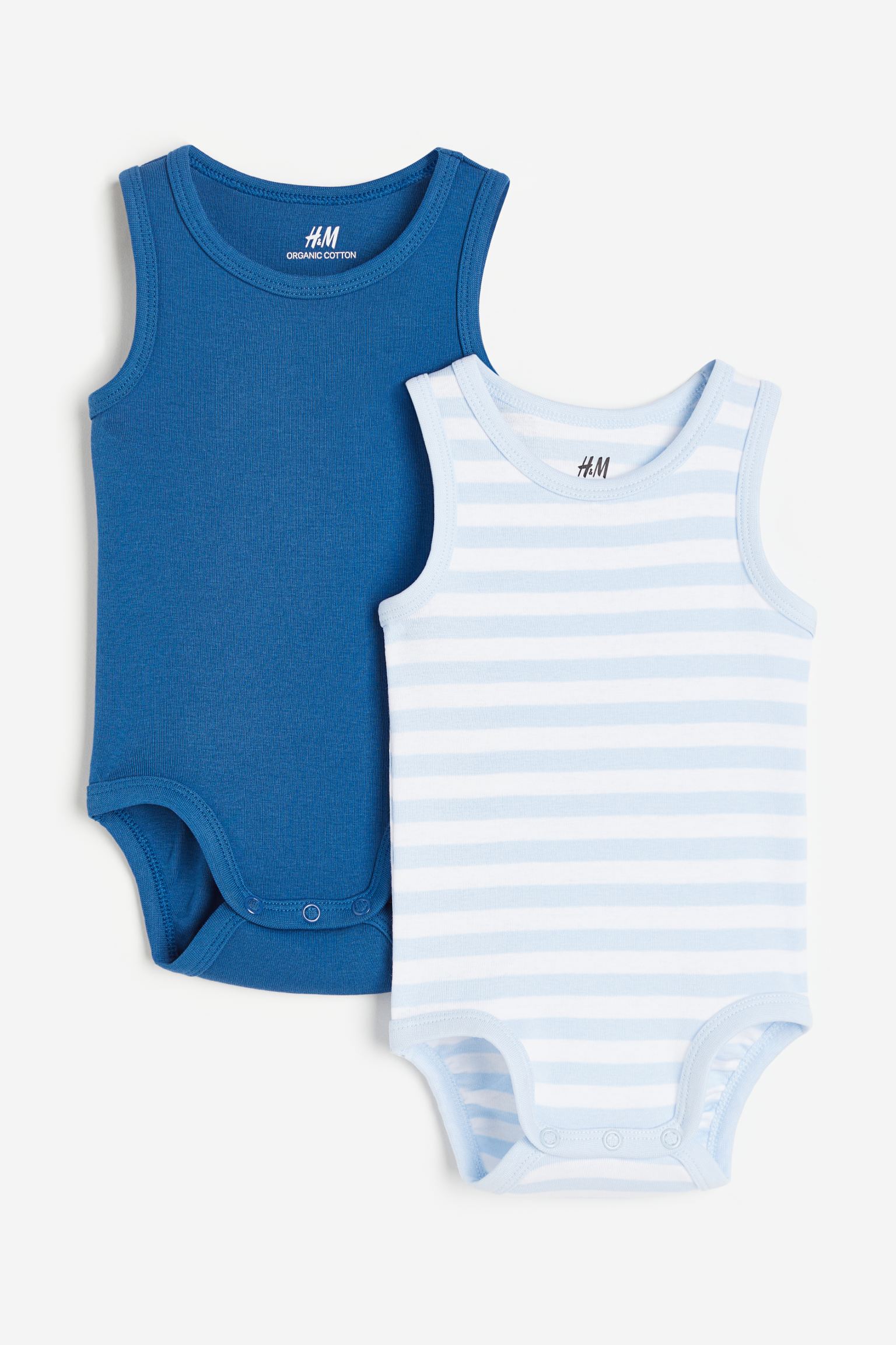 

2-pack sleeveless cotton bodysuits