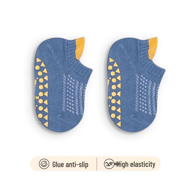 Rutschfeste Kleinkind-Baumwollsocken für Jungen und Mädchen - Frühling & Herbst