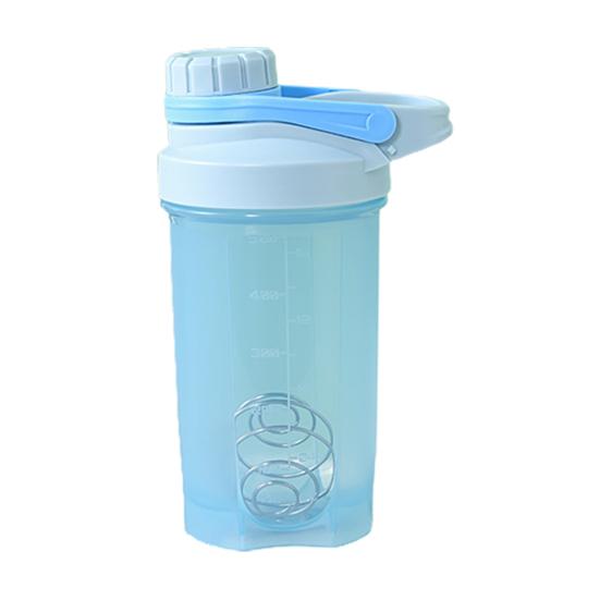 500ml Water Bottle Leak Proof Portable PP BPA Free Protein Shaker Water Workout