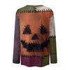 Women's Halloween Long Sleeve Printed Crewneck T-Shirt, Casual Fall Top