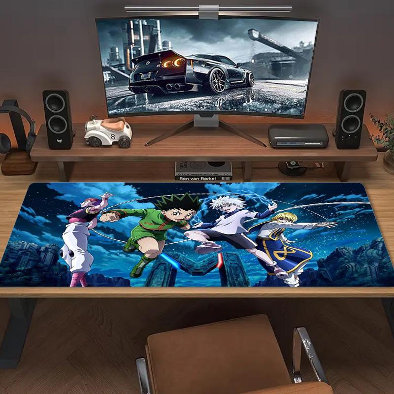 Hunter x Hunter Color Mouse Pad Large Gaming Table Cushion Non-slip Laptop Tablet Big Mousepad XXL Mat Mini PC Playmat With Lock edge