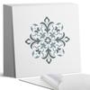 Pack of Vinyl Tiles with Printed Floral Pattern in Symmetry 20x20x20 cm