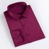 Long-sleeved Shirt for Men Spring and Autumn New Men's Fashion Shirt Solid Color Casual Business Formal Top