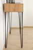 Juego de Patas Horquilla Loft 4 piezas, negro mate, altura 71 cm