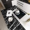 Black Marble Self Adhesive Waterproof Wallpaper for Kitchen Cabinets Countertops Door Wall Sticker PVC Contact Paper