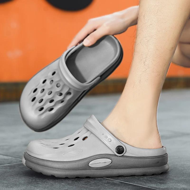 Men Sandals Casual Shoes EVA Lightweight Hot Sale Clogs Unisex Colorful Water Aqua Shoes for Summer Beach Zapatos Hombre