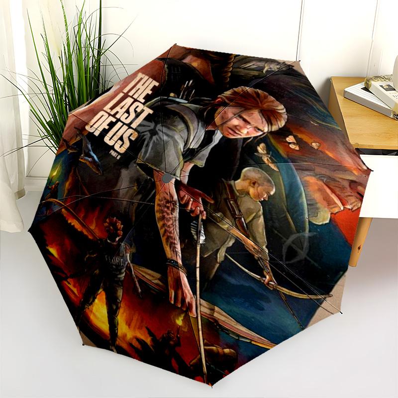 Last Part Ii Folding Umbrella 8 Paraphenoid Bones Portable Travel Gift Printing