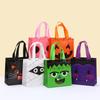 StoBag Halloween Trick or Treat Bags Non Woven Reusable Gift Bags with Handles for Party Favors Supplies Goodie Bags Candy Pack