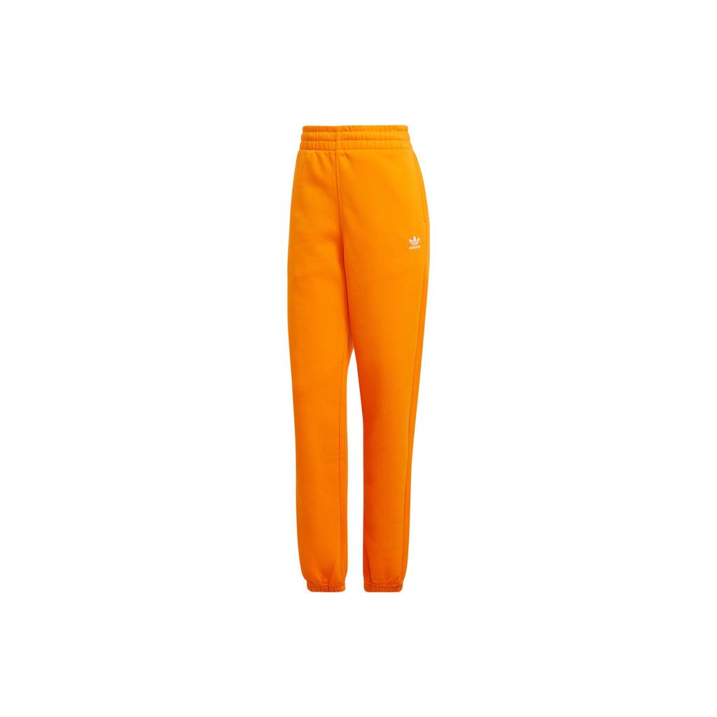 Adidas Originals Solid High-Waisted Jogger Pants Women Bottoms Light-Orange IK7689