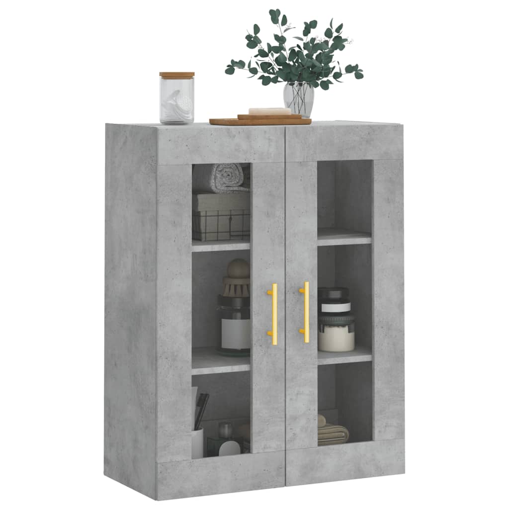 Wall Cabinet Concrete Grey 69.5 x 34 x 90 cm